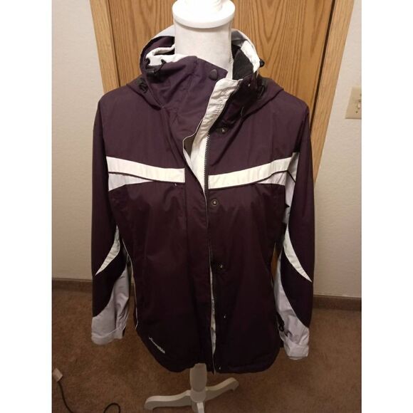 Columbia Sportswear Women's Waterproof Nylon Fabric Button/Zip up Jacket Medium - Picture 1 of 8